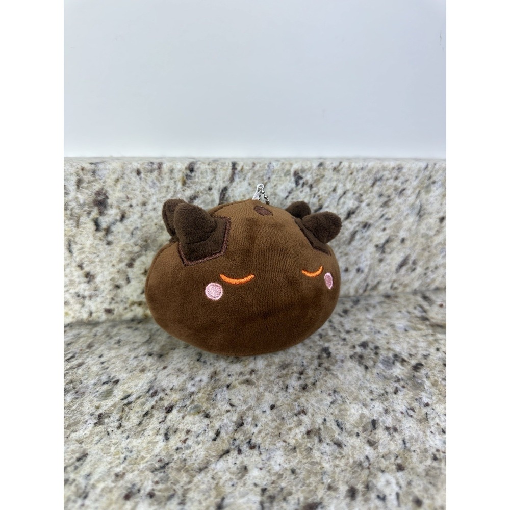 miHoYo Genshin Impact Geo Slime Plush Keychain Toys Stuffed Doll Official